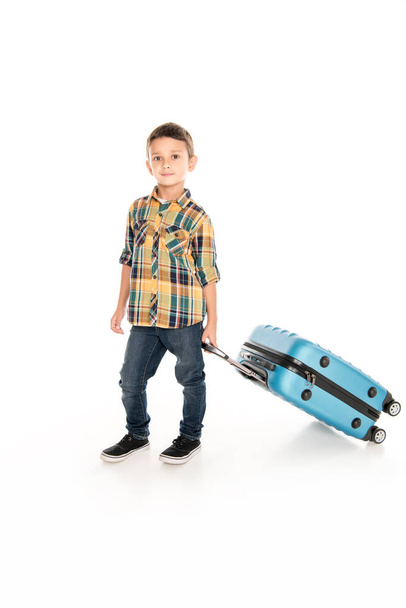 little boy with suitcase - Фото, зображення