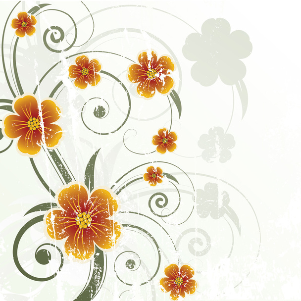 Fundo abstrato floral
 - Vetor, Imagem