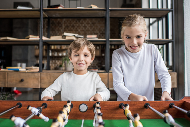 kids playing table football - Φωτογραφία, εικόνα