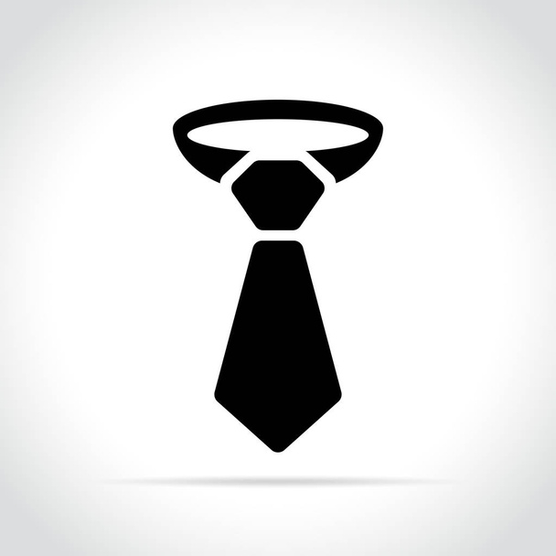 icono de corbata sobre fondo blanco
 - Vector, Imagen