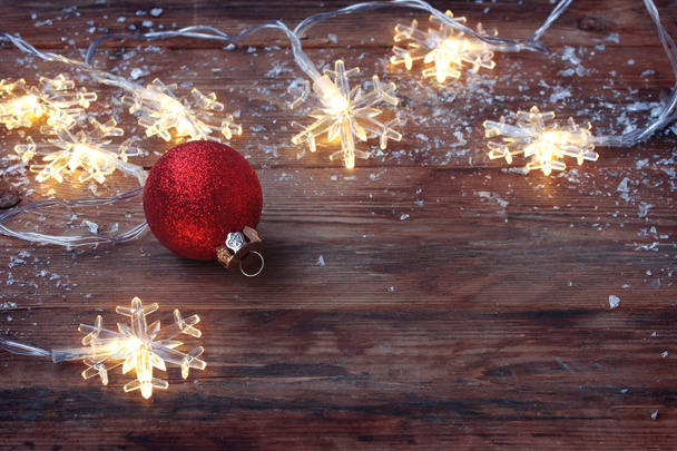 с Рождеством, новогодние открытки, гирлянда легкая снежинка
 - Фото, изображение