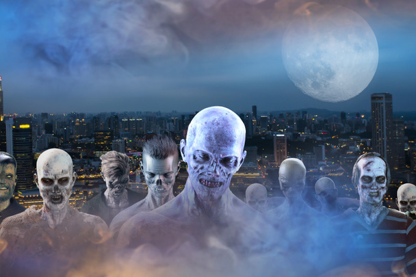 sfondo zombie su Halloween
 - Foto, immagini