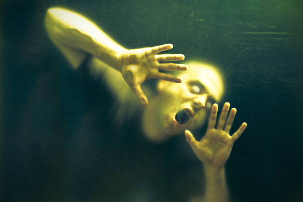Scary undead zombie man  - Foto, Bild