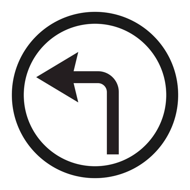nach links Pfeil Zeichen Linie Symbol - Vektor, Bild