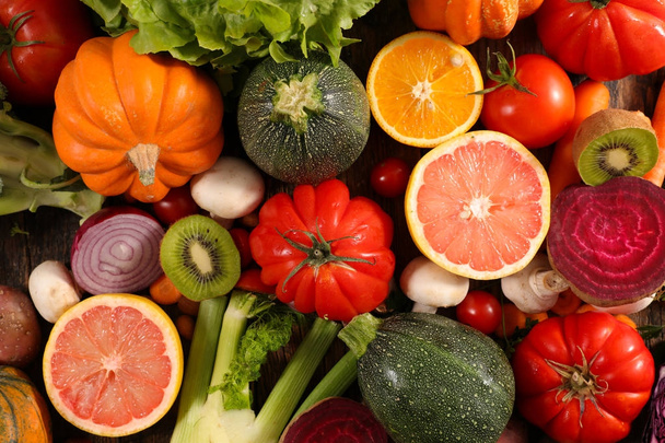 Сирі фрукти та овочі
 - Фото, зображення