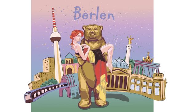 Берлін столицею Німеччини - Вектор, зображення