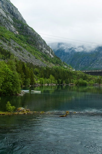 river and Norwegian mountains - Foto, Bild