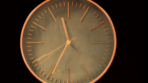 Moderne klok gezicht snelle time-lapse - Video