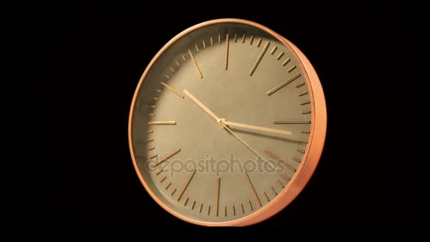 moderne Uhr mit schnellem Zeitraffer - Filmmaterial, Video