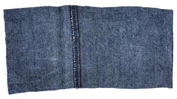 Piece of blue jeans fabric - Zdjęcie, obraz
