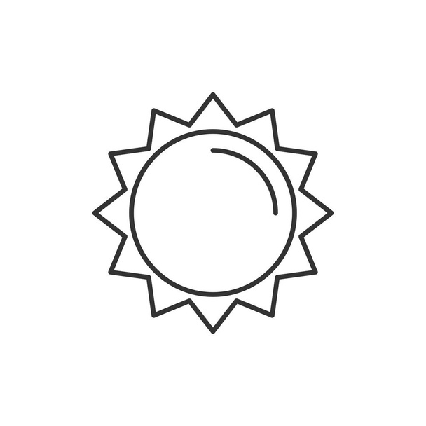 Sun line icon - Vektör, Görsel
