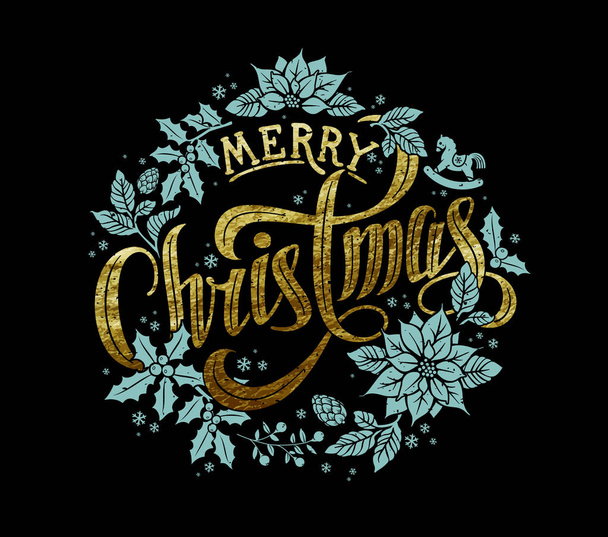 Joyeux Noël Calligraphic Design
 - Vecteur, image