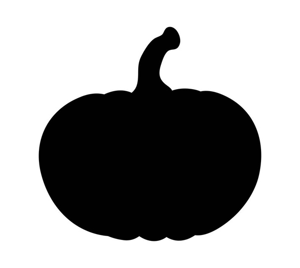 pumpkin silhouette vector  design isolated on white background - Wektor, obraz