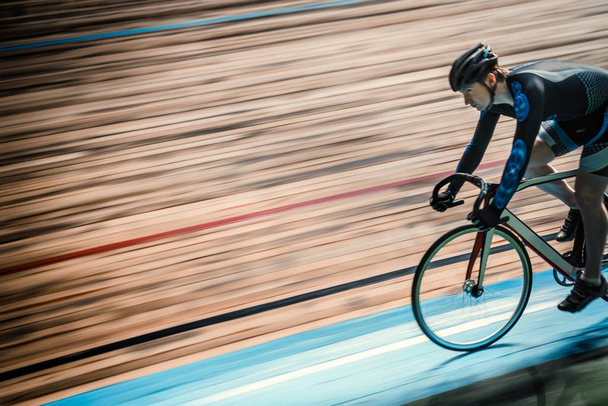 Racing cyclist indoors - Photo, Image