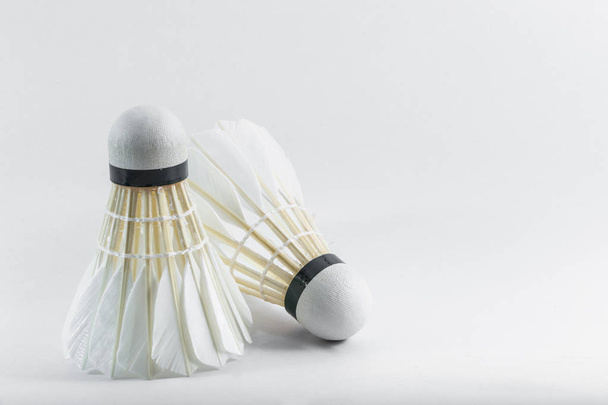 deux navettes de badminton sur fond blanc
 - Photo, image