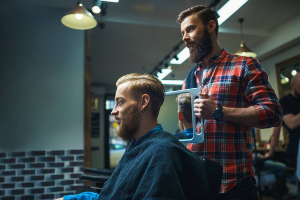 Customer in barber shop - Photo, Image