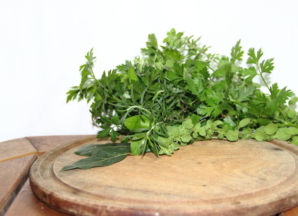 healthy aromatic and medicinal herbs for cooking - Photo, Image