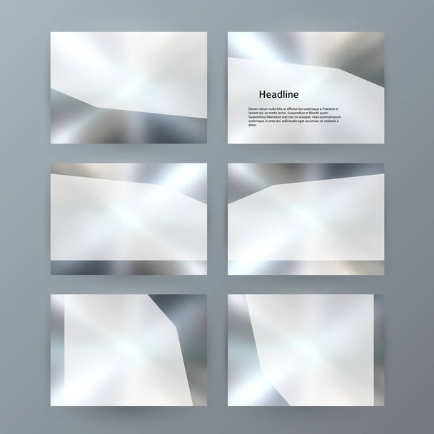 Metalic set presentation background modern blurry design19 - Vecteur, image