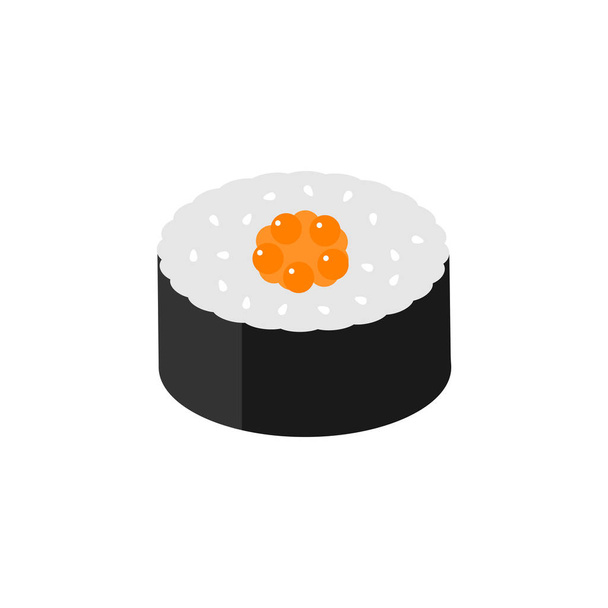 Sushi flat icon, food drink elements - Vector, Imagen