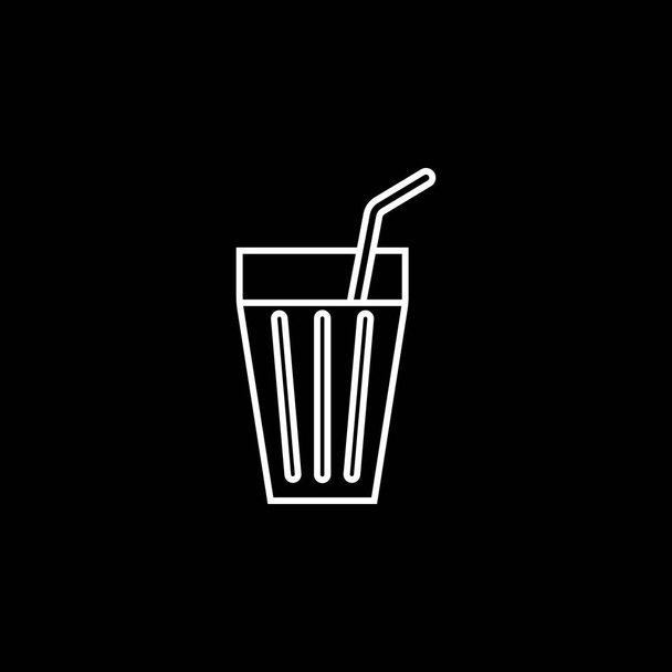 Limonata satırı simgesi, yiyecek içecek öğeleri - Vektör, Görsel