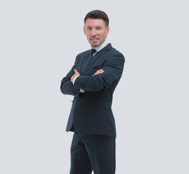 Successful business man on white background - Fotografie, Obrázek