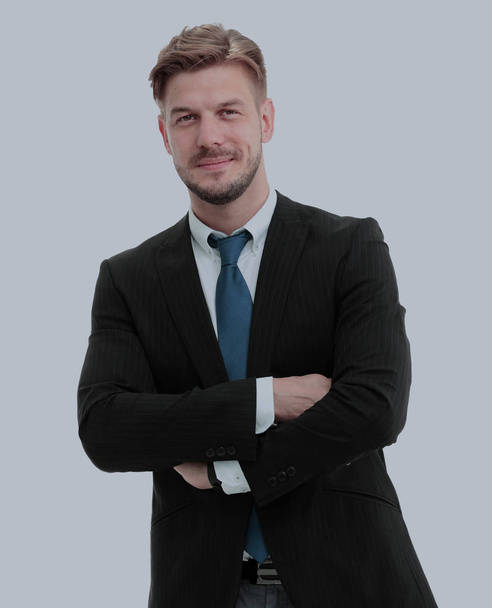 Successful business man on white background - Foto, Imagem