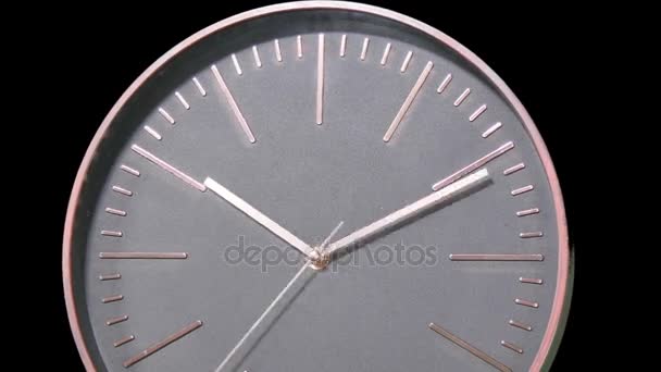 Μοντέρνο ρολόι πρόσωπο γρήγορη Time Lapse - Πλάνα, βίντεο