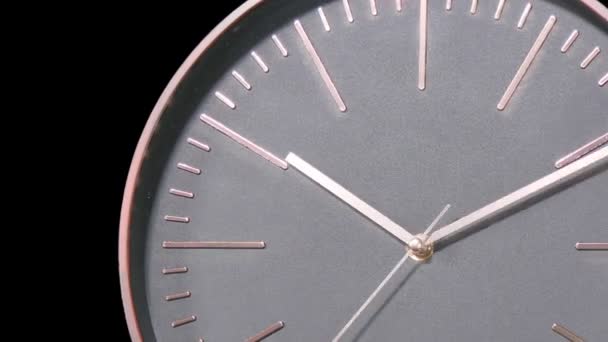 Moderní hodiny tvář rychle časová prodleva - Záběry, video