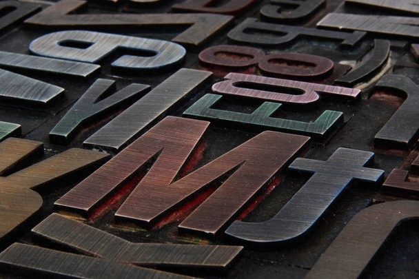 Olad Metal letterpress - Photo, Image