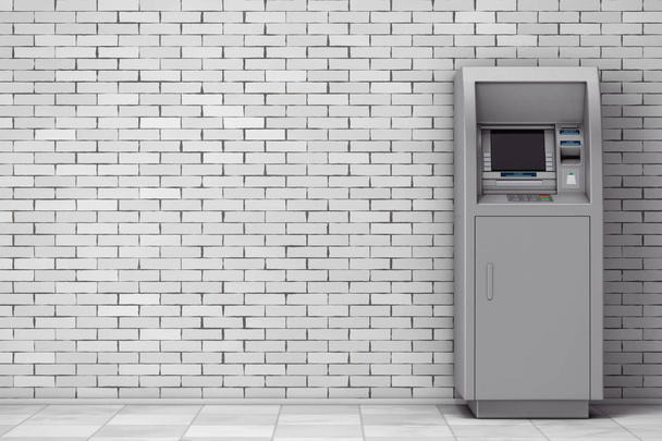 Geldautomat. 3D-Darstellung - Foto, Bild
