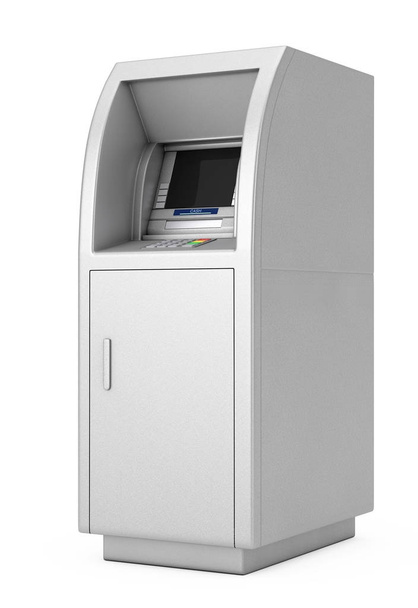 Bankomat banku Atm. renderowania 3D - Zdjęcie, obraz