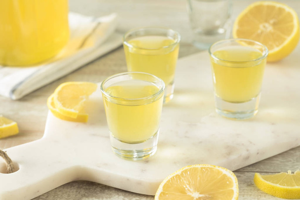 Sweet Homemade Lemon Limoncello - Фото, изображение