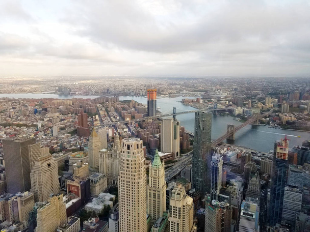 New York şehri. Manhattan'ın güzel havadan görünümü. New York City - Fotoğraf, Görsel