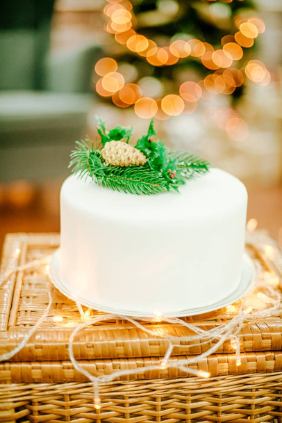 Appetizing cake for  New Year and christmas celebration - Фото, зображення