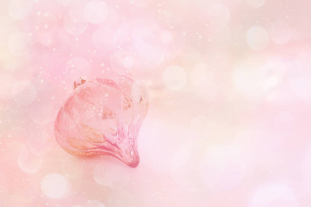 Boże Narodzenie bawidełko streszczenie tło różowy różowy - Zdjęcie, obraz