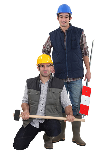 Two manual workers - Zdjęcie, obraz