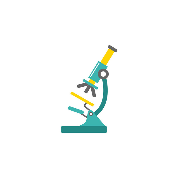 Microscope flat icon, Medicine and research - ベクター画像