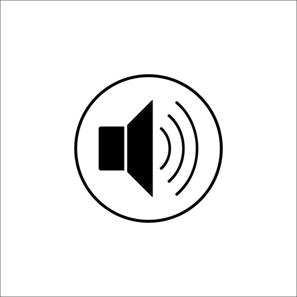 Sound mode solid icon, mobile sign and loud, - Vector, Image