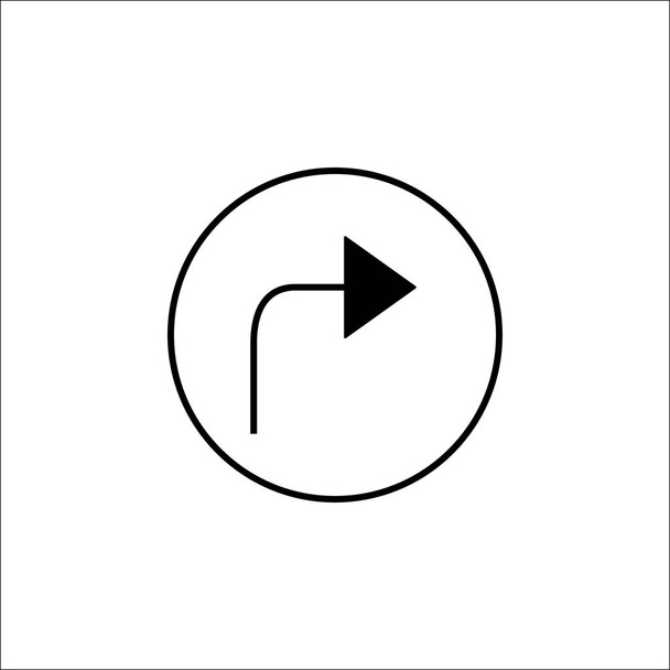 Стрелка вперед твердая икона, мобильный знак и Далее
 - Вектор,изображение
