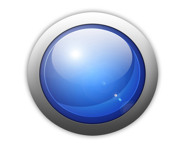 Dark blue ball button - Foto, Imagen