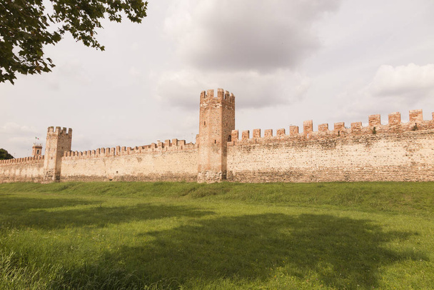 Duvarlar Montagnana Padova İtalya - Fotoğraf, Görsel