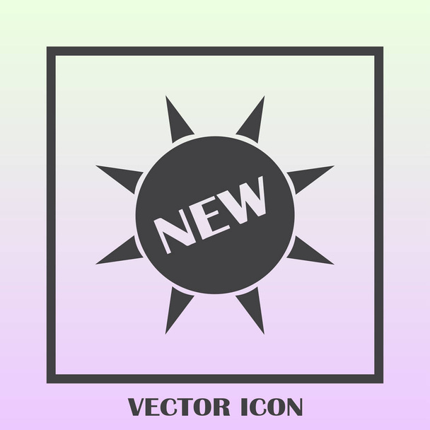 новый иконка знак веб
 - Вектор,изображение