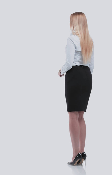 Young businesswoman looking at something. Back view - Fotografie, Obrázek