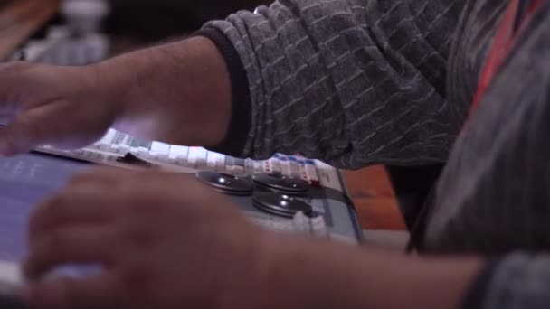 the mixing Desk at the concert - Video