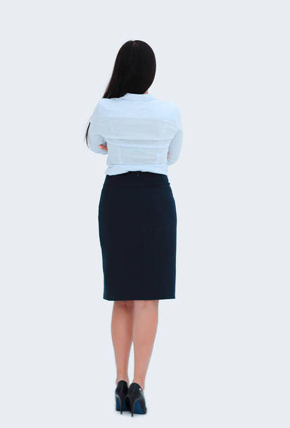 rear view. successful business woman.photo in full growth. - Foto, imagen