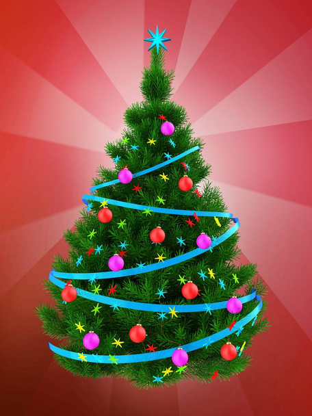 Ilustración del árbol de Navidad
  - Foto, Imagen