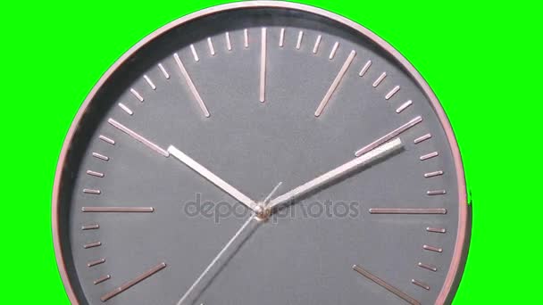 Orologio moderno faccia veloce Time Lapse su schermo verde
 - Filmati, video