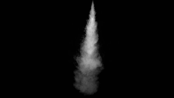 Білий водяна пара на чорному фоні - Фото, зображення