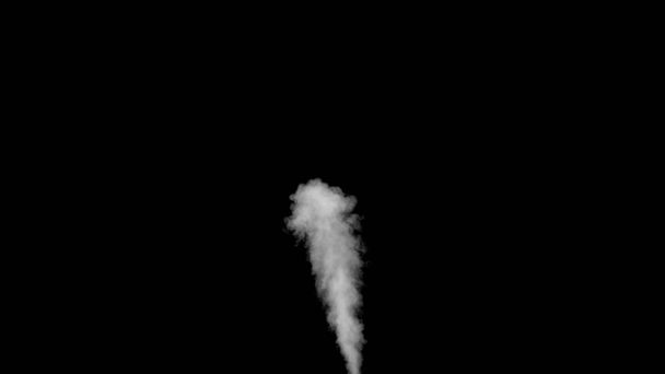 Fekete háttér fehér vízgőz - Fotó, kép