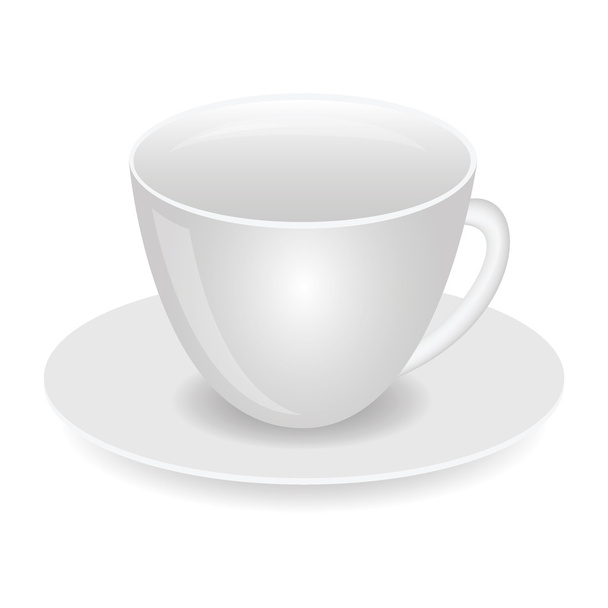 White cup vector - Vetor, Imagem
